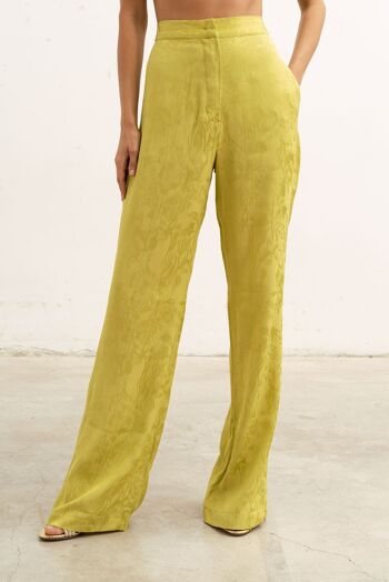 Pantalon Babylone citron vert 2