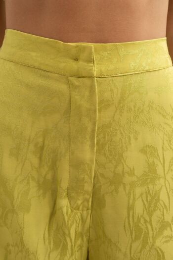 Pantalon Babylone citron vert 4