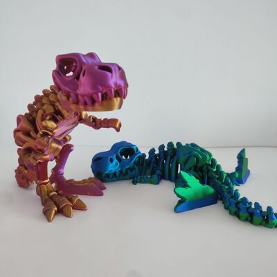 Dinosaurio T-Rex Juguete Flexible - Decoración para el hogar
