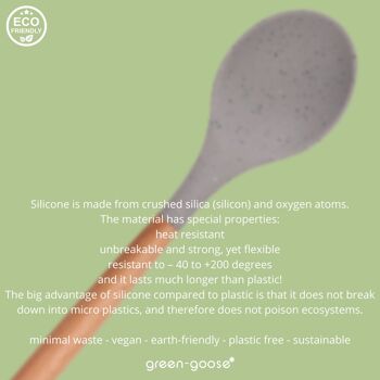 spatule et cuillère en silicone green-goose® | 32 cm 2