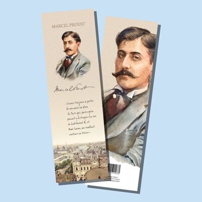 PAPER BOOKMARK READING PAUSE MARCEL PROUST