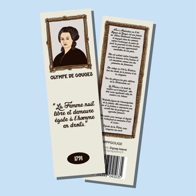 BOOKMARK READING PAUSE OLYMPE DE GOUGE