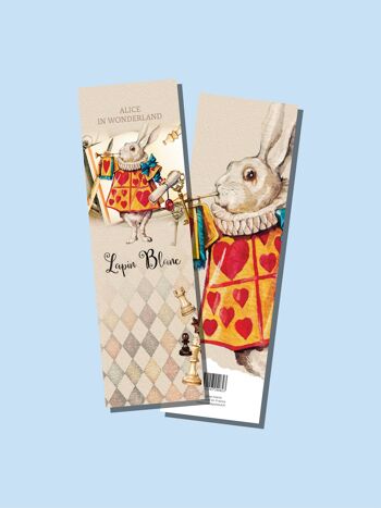 MARQUE-PAGE PAPIER LE LAPIN BLANC