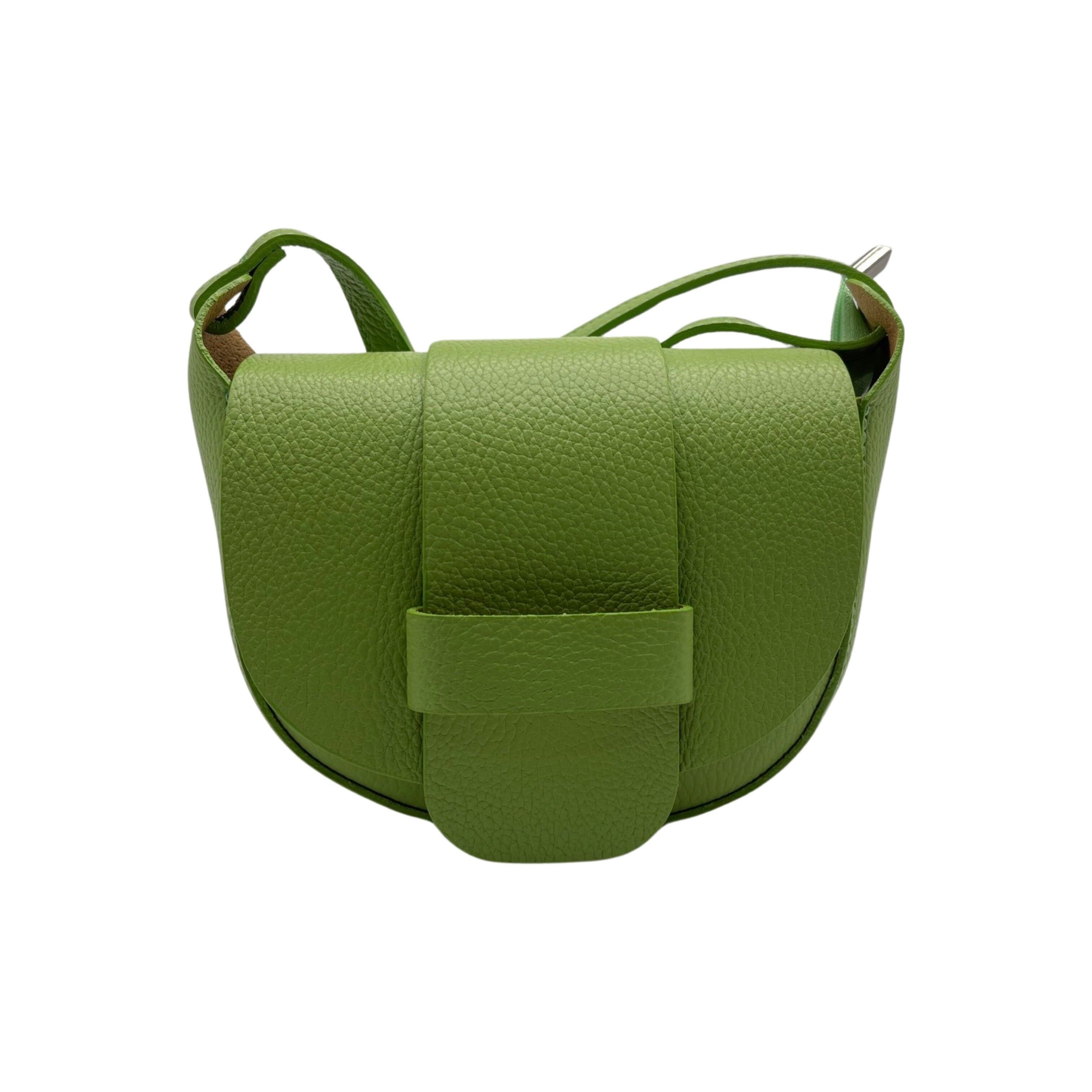 BORSA A TRACOLLA MARGOT IN PELLE SEMI VERDE MELA