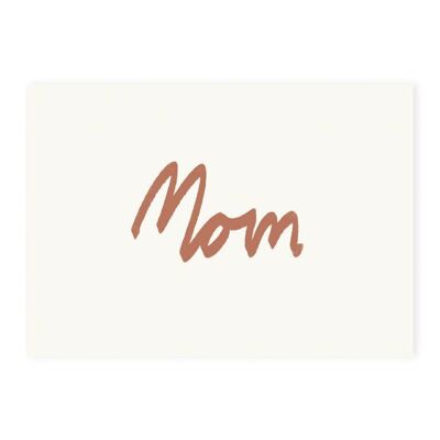 Carte postale 'Maman' (risographie)