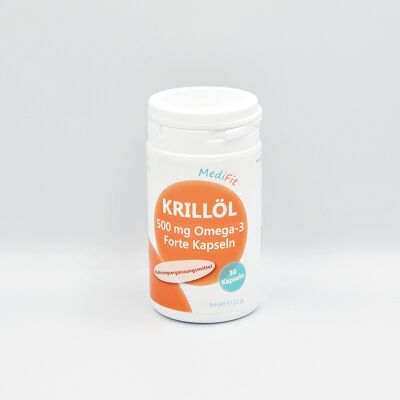 Krillöl 500 mg Omega-3 Forte