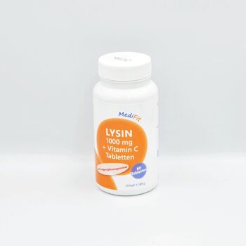 Lysine 1.000 mg + Vitamine C 1