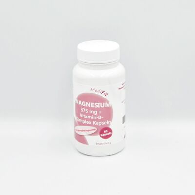 Magnesio 375 mg + Complejo de vitamina B