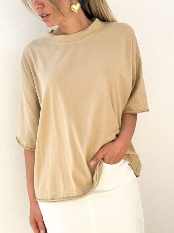 Tee Shirt Emilio camel 1