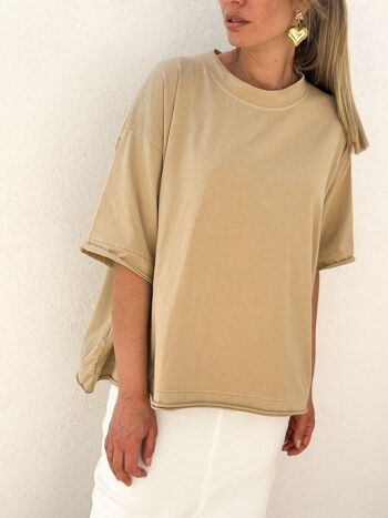 Tee Shirt Emilio camel 2