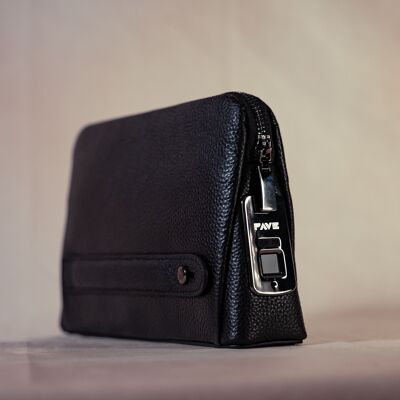 Leather Pouch with Fingerprint Lock