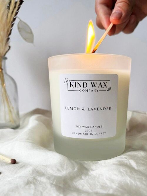 Lemon & Lavender Soy Candle