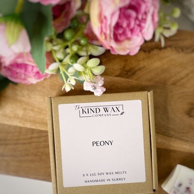 Peony Scented Soy Wax Melts