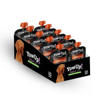 YowUp Yoghurt Fit & Vital pour chien (pack de 10) - prébiotique, sans lactose, 0% de matière grasse, longue conservation jusqu'à 2 ans 3