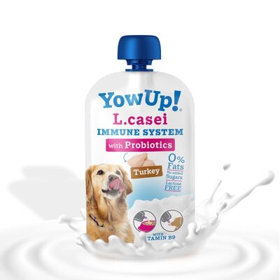 YowUp Yogurt L-Casei Pavo Perro (paquete de 10) - Probiótico, 0% grasa, sin lactosa, estable hasta 2 años si no se refrigera