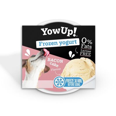 YowUp Ice Cream Yoghurt Bacon Cake (paquete de 12): prebiótico, sin lactosa, 0 % de grasa, estable en almacenamiento hasta por 2 años