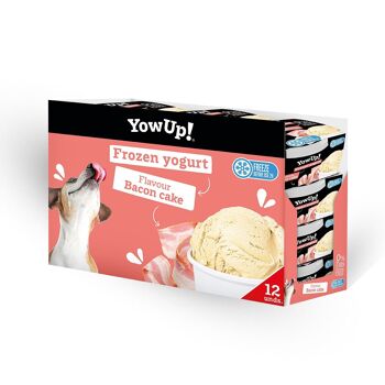 YowUp Ice Cream Yaourt Bacon Cake (paquet de 12) - prébiotique, sans lactose, 0% de matière grasse, longue conservation jusqu'à 2 ans 3