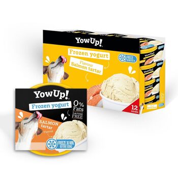 Tartare de saumon au yaourt glacé YowUp (paquet de 12) prébiotique, sans lactose, 0% de matière grasse, longue conservation 2 ans 2