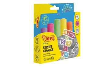 JOVI - STREET CHALKS boîte de 6 craies jumbo couleurs assorties 2