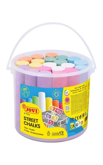 JOVI - STREET CHALKS Pot de 21 craies jumbo de couleurs assorties 3