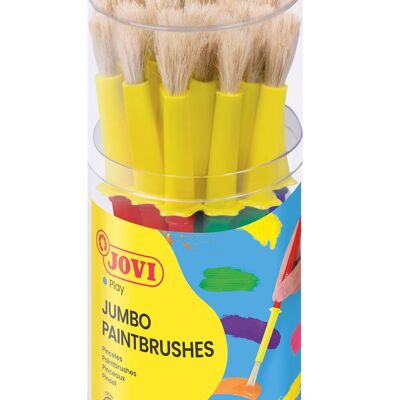 JOVI - JUMBO PAINT BRUSHES Pot of 20 medium-sized pig bristle brushes