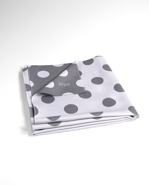 Towel Dots Charcoal Gray