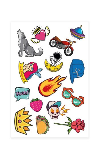 JOVI - TEMPORARY TATTOOS Présentoir 24 unités assorties 5