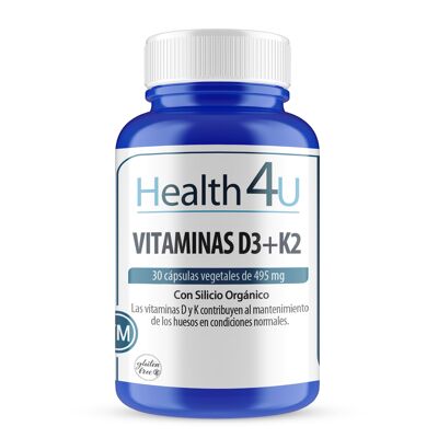 H4U Vitamines D3+K2 30 gélules végétales