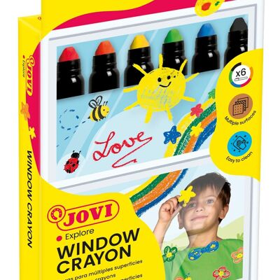 JOVI - JOVIDECOR GLASS Case of 6 wax stick sticks assorted colors