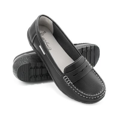 Women's leather moccasins Comfort sole