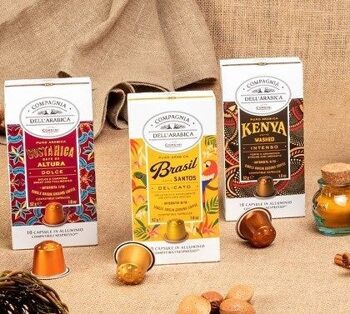 10 capsules de café Kenya 100% Arabica | Capsules en aluminium compatibles Nespresso® 2