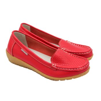 Mocasines femme piel Suela confort Detalle grabado 7