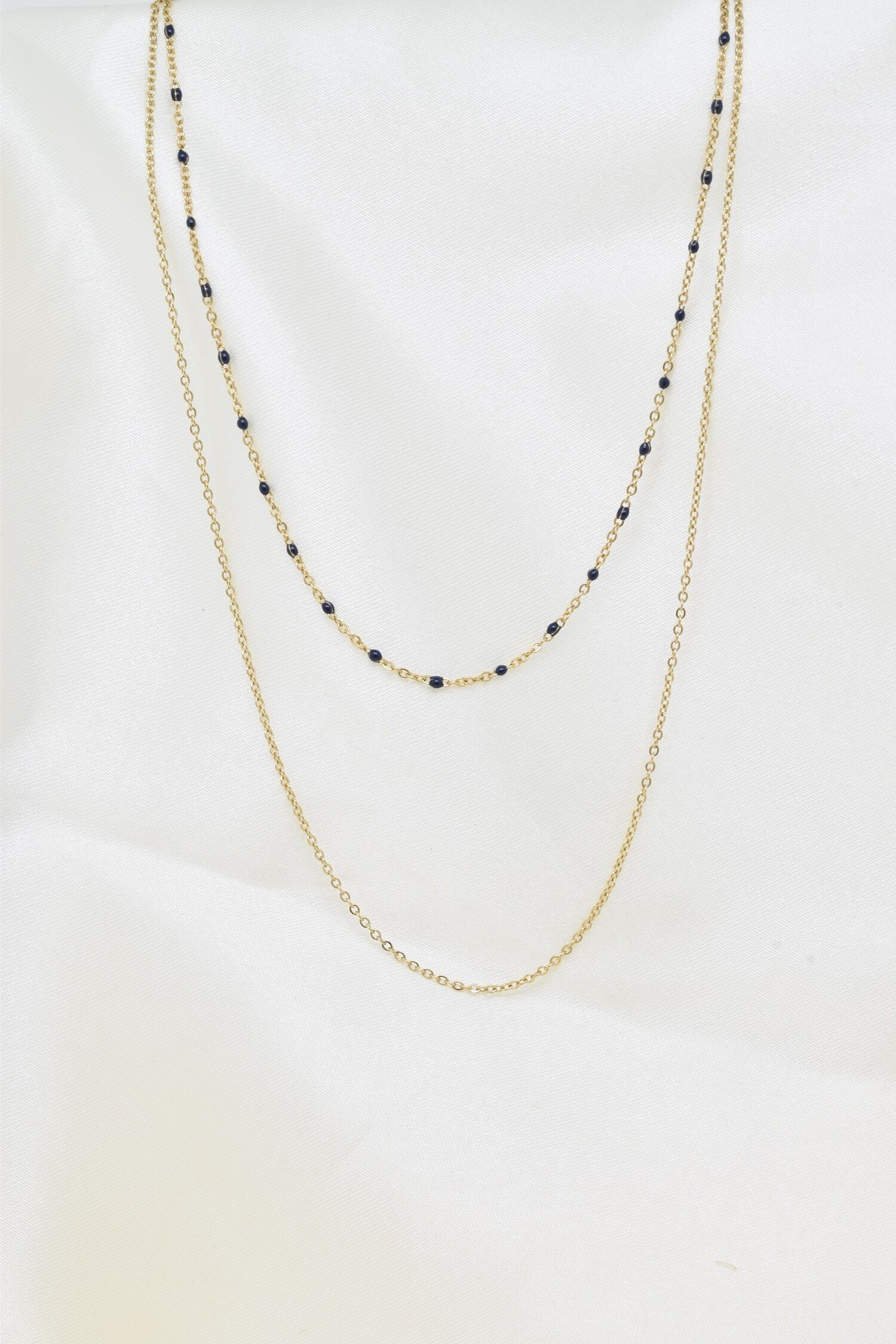 Collana smaltata in acciaio inossidabile - BJ210173OR-MA