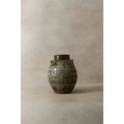 Glasierter Yunnan-Topf im Vintage-Stil – OB75