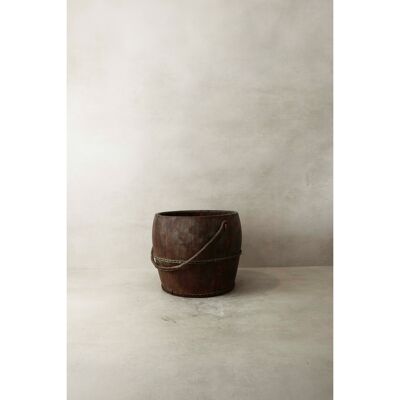 Cubo de madera vintage - 1