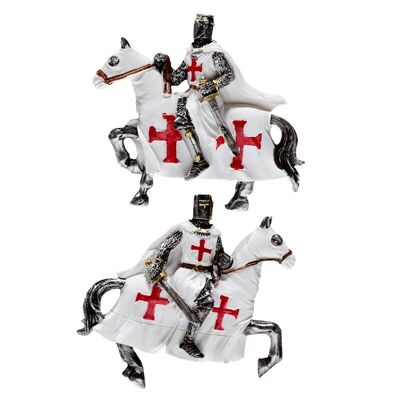 Crusader Knight on Horseback Defender Magnet