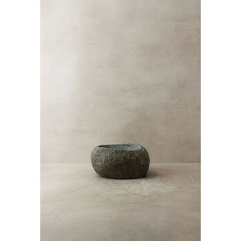 Pot de jardinière en pierre Indo No1 1