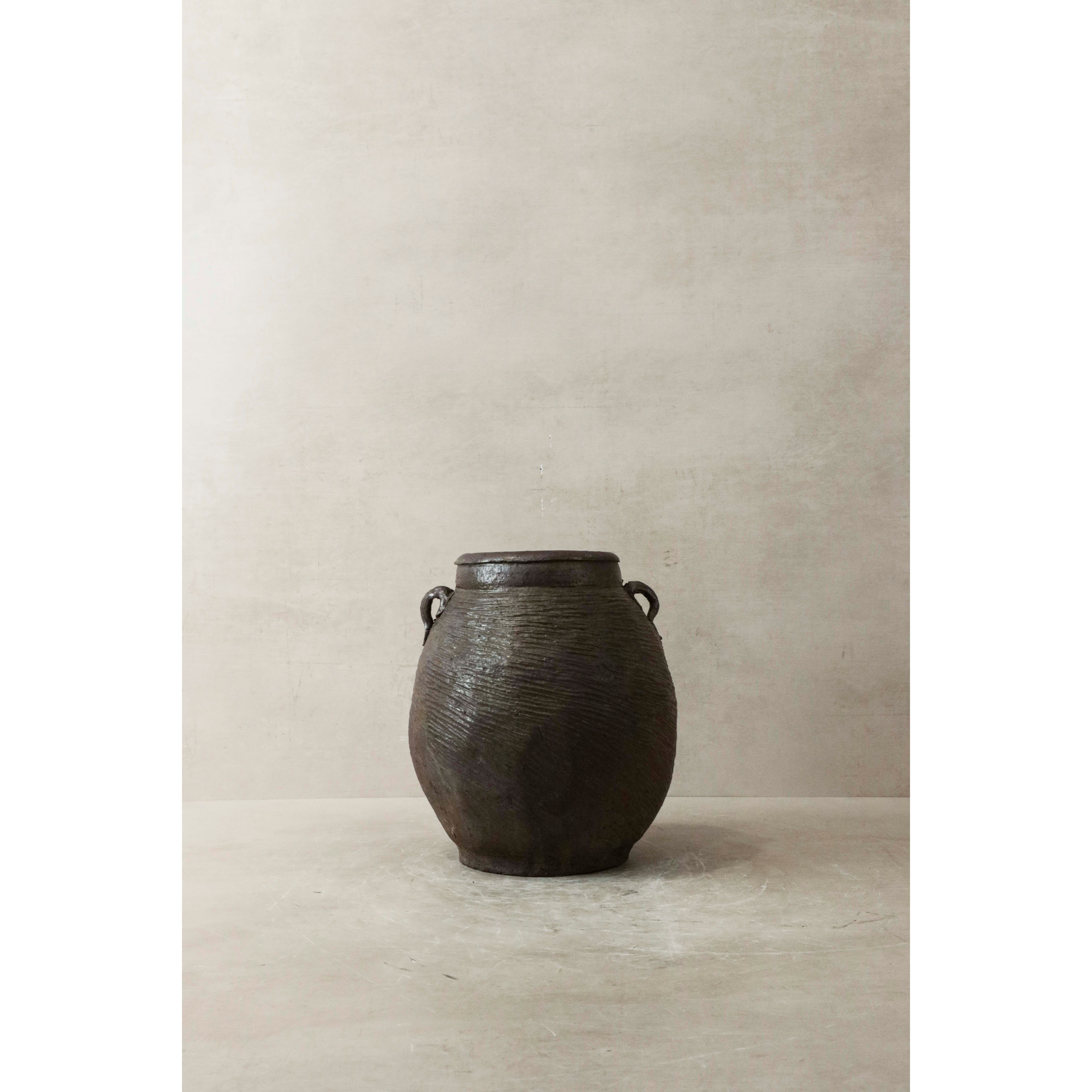 Ollas de conserva antiguas de loza - AEP 1