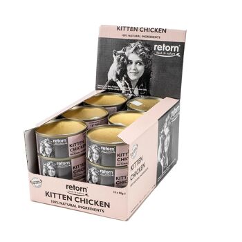 Nourriture humide pour chatons poulet 80g de RETORN 1