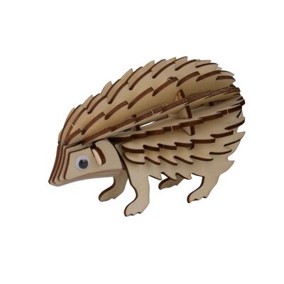 Construction kit 3D Puzzle Hedgehog made of wood