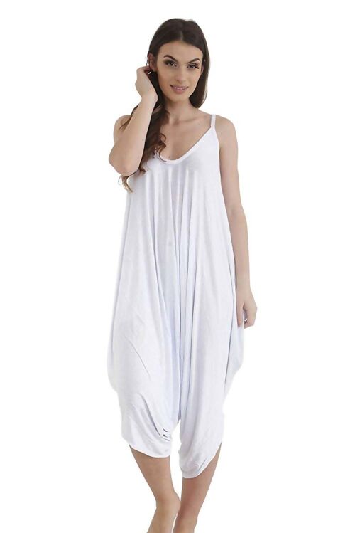 DRAPED ROMPER HAREM JUMPSUIT- 5039mix