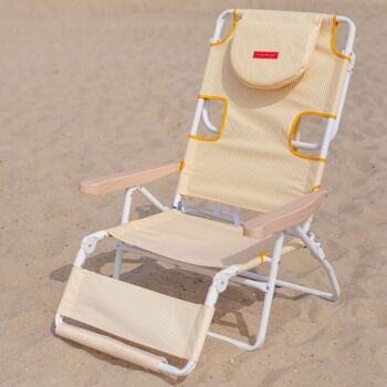 MAUI - Chaise de plage/piscine de lecture multi-positions avec accoudoirs 3