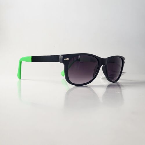 Three colours assortment Kost wayfarer sunglasses with neon legs S9465