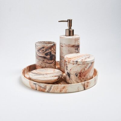 Badezimmer-Set aus Marmor
