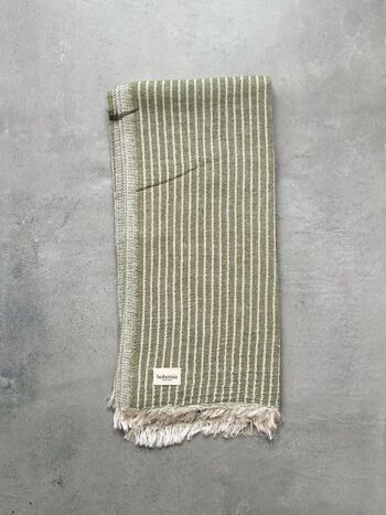 Serviette de Hammam Portobello, Olive 4