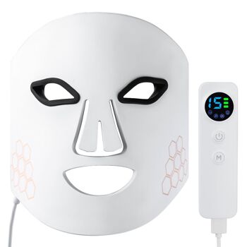 MASQUE LED VISAGE LUMINOTHERAPIE 4 COULEURS 1