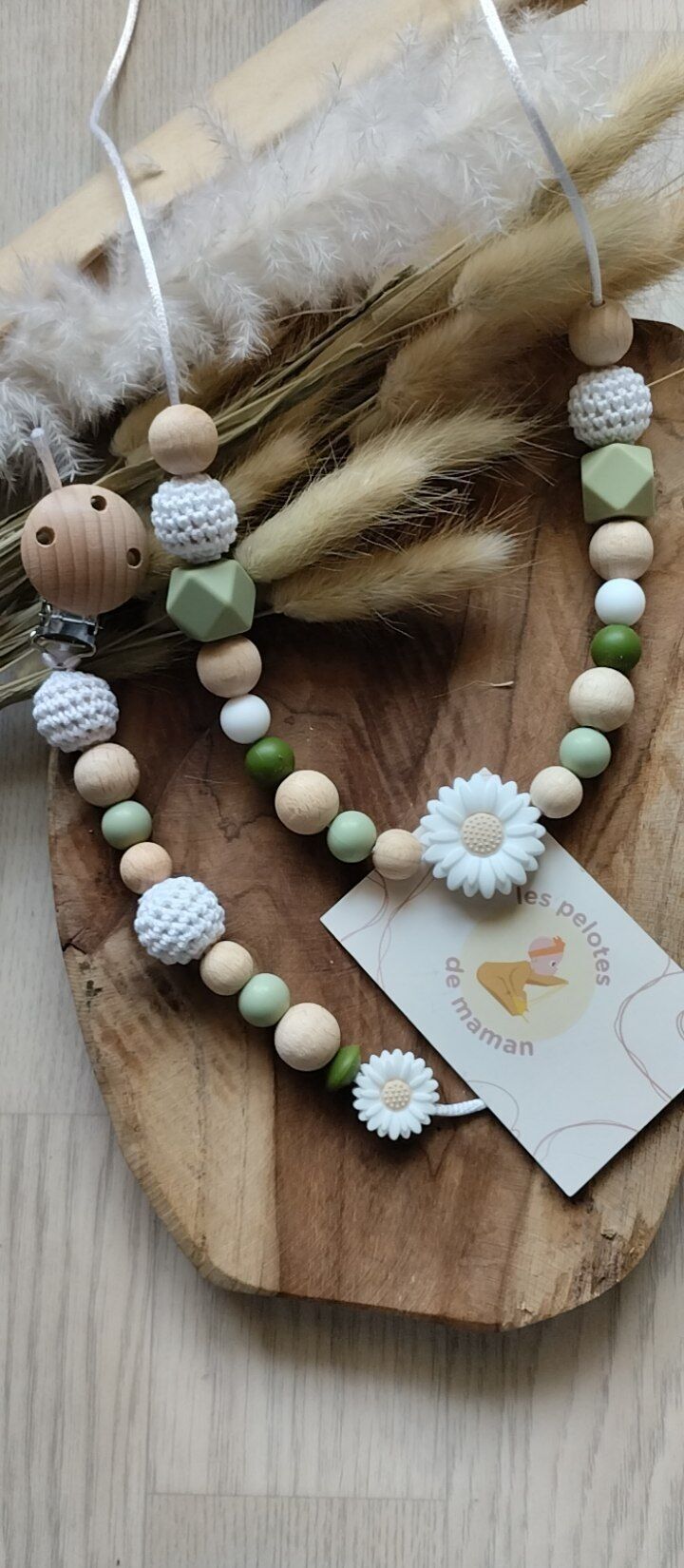 Collare da allattamento e clip per ciuccio