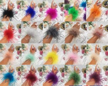 Bracelets Feathersnap® ORIGINAL & JUMBO Full Volume - Ajoutez instantanément des poignets en plumes à toutes les manches ! 9