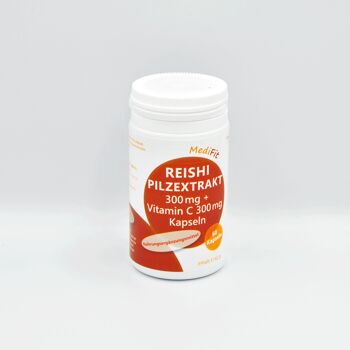 Reishi 300 mg Extrait de champignon + Vitamine C 300 mg 1