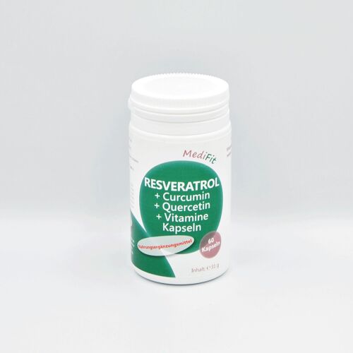 Resveratrol + Curcumin + Quercetin + Vitamine